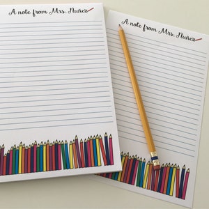 Teacher Notepad 2 Personalized Notepads 50 Sheets 5.5 X - Etsy
