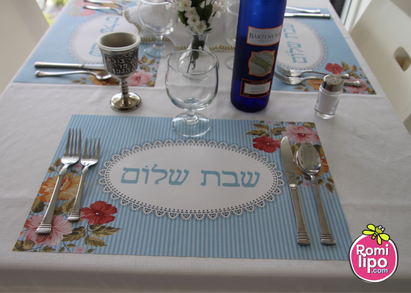 Placemats Set of 12 11 X 17 Placemats Shabbat Shabat Etsy