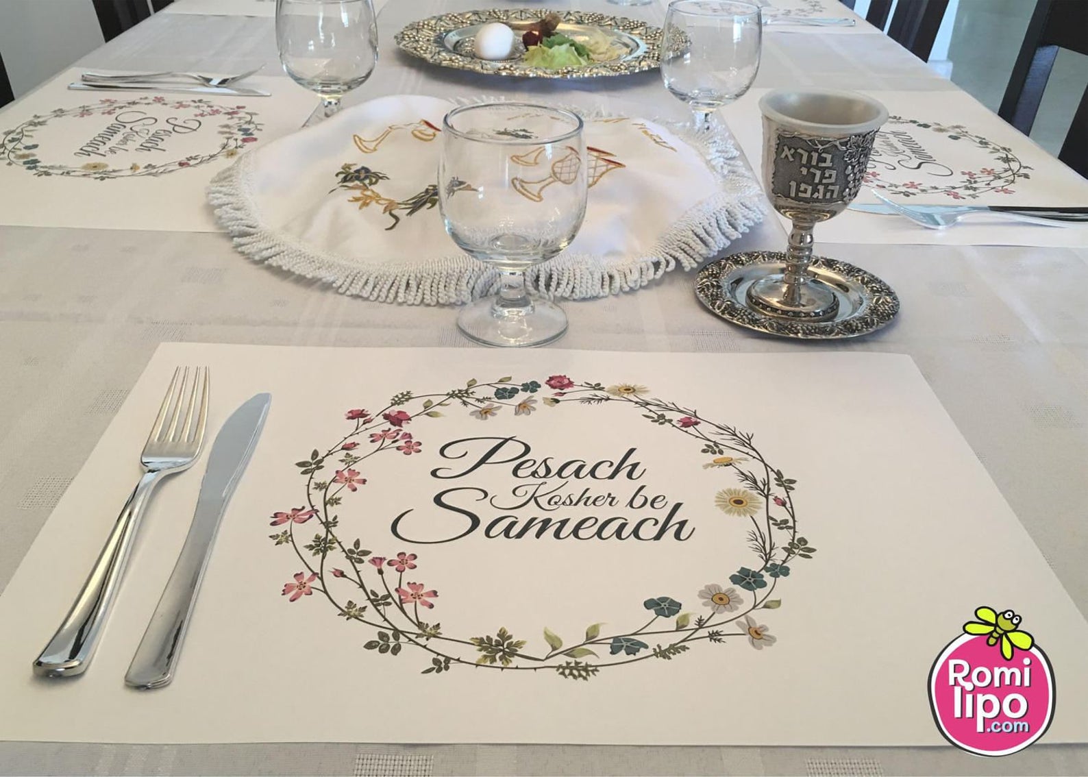 Passover Set of 12 11 X 17 Placemats Pesach Placemats Etsy Sweden