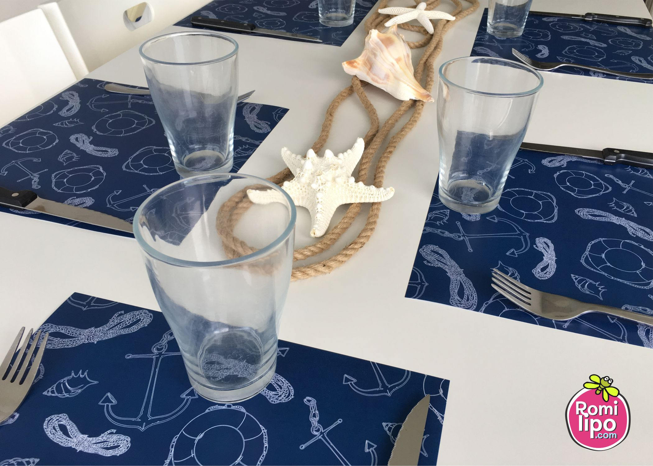 Placemats Set of 12 11 x 11 placemats nautical anchor Etsy