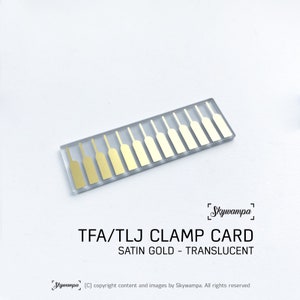 Lightsaber AKTIVIERUNGSklemme Karte TFA & TLJ - Translucent Satin Gold - Passend für Graflex Klemmen