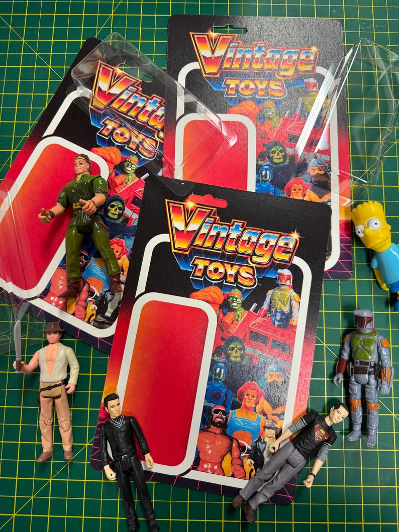 Custom Action Figure Card Back Packaging – Vintage Kenner Style ...