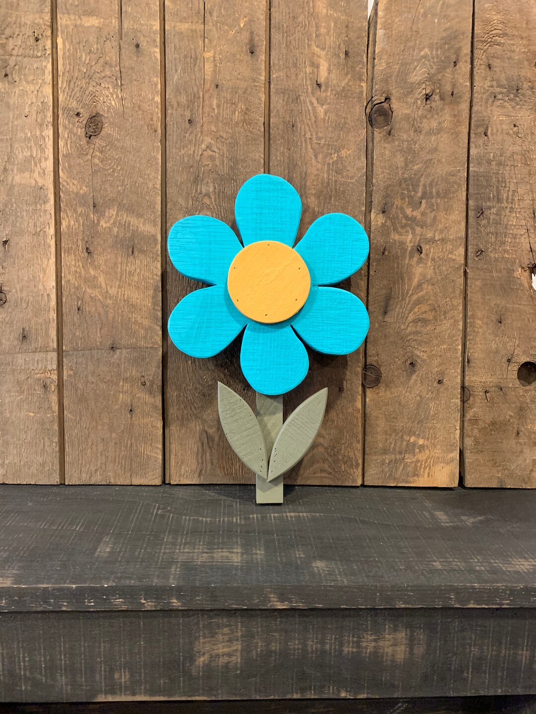 Wood Flowers Outdoor Garden Decoration Home and Living Shed Barn Door