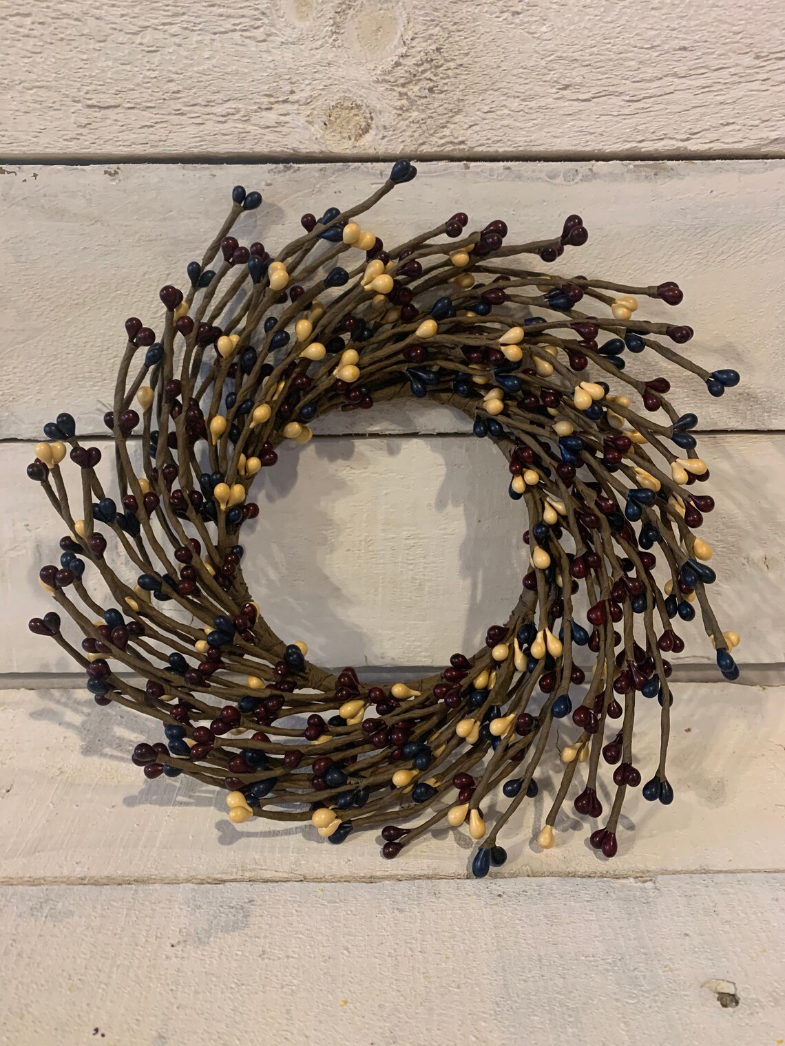 Candle Ring Pip Berries 4 1/2 Inch Farmhouse Decor Taper Etsy