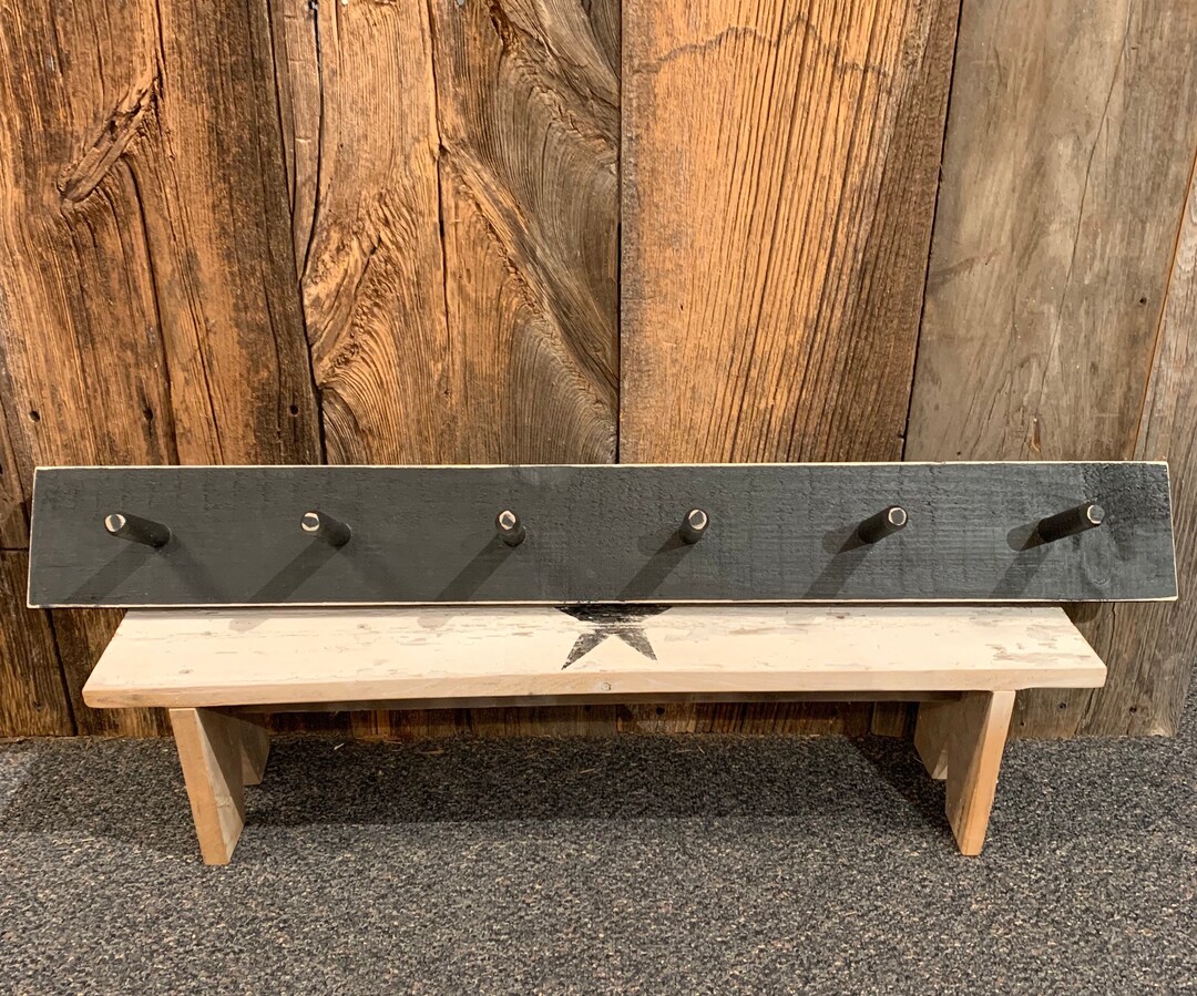 Coat Rack Wood Wall Coat Rack Primitive Coat Rack Rustic Wood Coat Rack