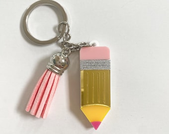 Teacher gift | pencil Basket Tag | Teachers appreciation gift | Cute keychain | gift for teacher | gift under 15 | Teacher Friend