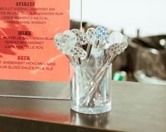 Disco ball Drink Stirrers,Art Deco Wedding Decor,Glitter disco,iridescent decor,Swizzle Sticks,Micro wedding,Stir Sticks,Wedding Decor,25 Pk