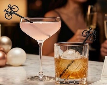 Cycling Drink Stirrers,Wedding decor,perfect wedding,Cyclist,Bike,Ride,Sports,Party Decor,Drink Stirrer,Swizzle Sticks,Cycling, Party, 4 Pk