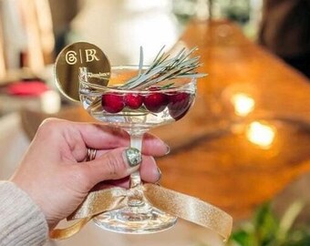Company branded drink tags,logo drink markers,Stemless drink Stirrers, Custom Etched,Acrylic Stirrers,Laser Cut Wedding Decor,Place Cards