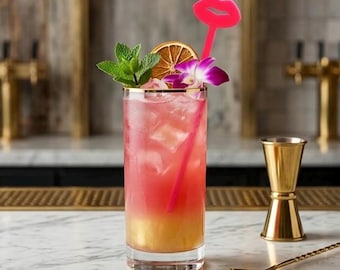 Lips Drink Stirrer,Kisses,Valentines Day,Besou,Bachelorette Party,Bridal Shower,Swizzle Sticks,Party Ware,Acrylic,Laser Cut,Bar Decor,6 Pack