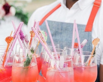 Strawberry Drink Stirrer,Bachelorette Party,Bridal Shower,Tropical,Swizzle Sticks,Party,Summer,fruity,pool party,Laser Cut,Bar cart,6 Pack