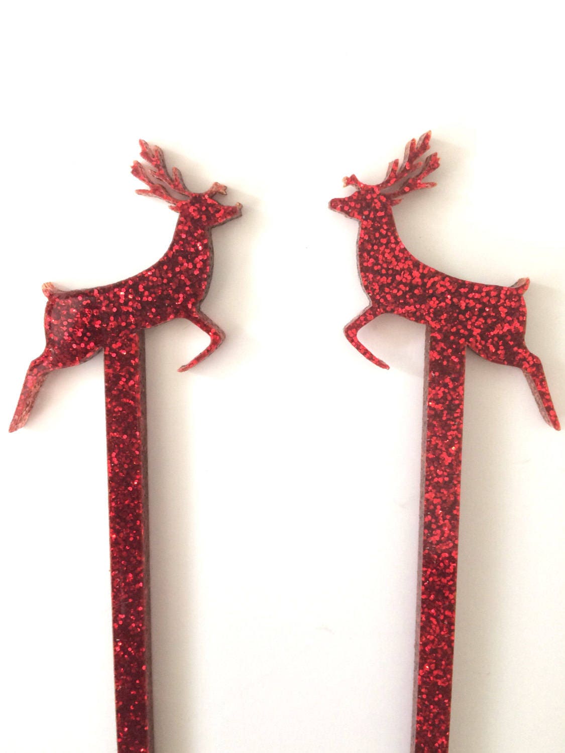 Christmas Drink Stirrers,Reindeer,Rudolph,Drink Stirrer,Gold Swizzle
