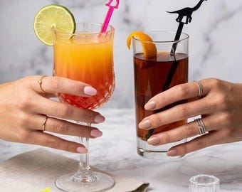 Dinosaur drink stirrer set,swizzle Sticks,Cocktail Stick,Birthday gift,Party Decor,Dino,Rawr,1st birthday,Bridal Shower,Stir Stick,6 Pk
