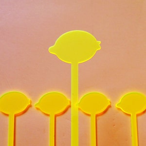 Lemon stirrer,Whole Lemon,fiesta,citrus,Palm Springs event,swizzle Sticks,Drink Stirrer,Cocktail Sticks,Weddings,Birthday,Party Decor, 50