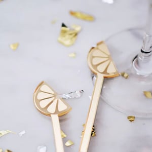Lime swizzle stick,Drink Stirrer,citrus theme,summer cocktail,wedding bar,palm springs,pool party,Tropical drink tag,Cocktail Stick,50Pk