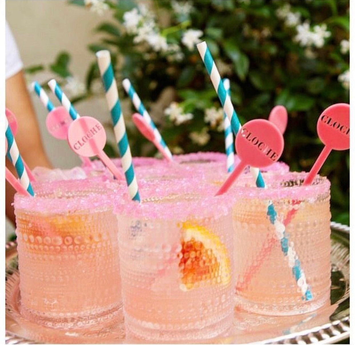 Pretty In Pink Drink Stirrers| Cocktail Stirrers| Bachelorette Party Decor|  Birthday Drinks