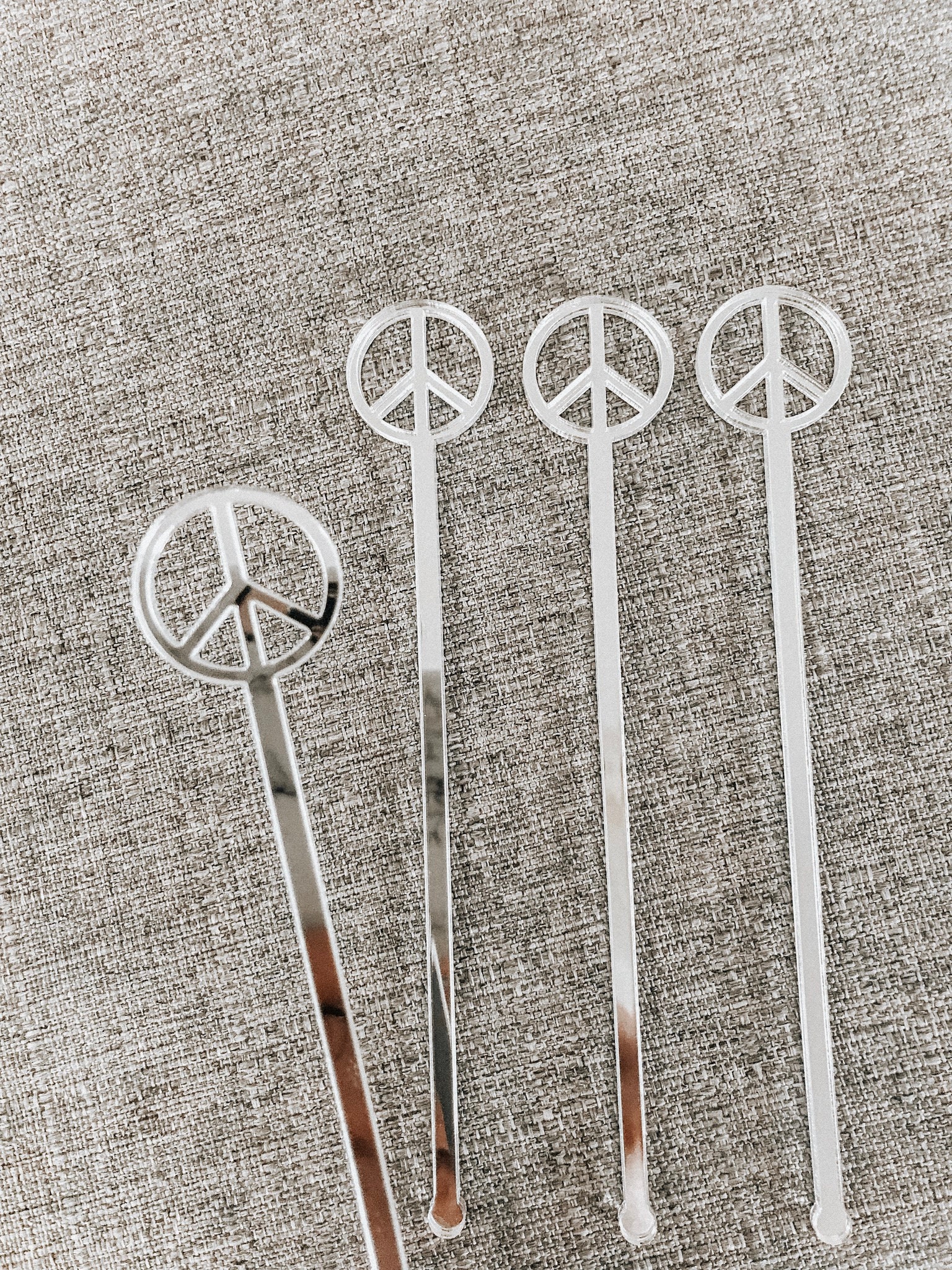 Peace Sign Drink Stirrer,Peace,swizzle Sticks,Drink Stirrer