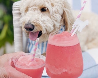 Agitador de cóctel personalizado de raza de perro, brochetas de aperitivo, agitador de bebida de silueta de perro acrílico, novia y novio, perro de boda, selecciones de martini, 50