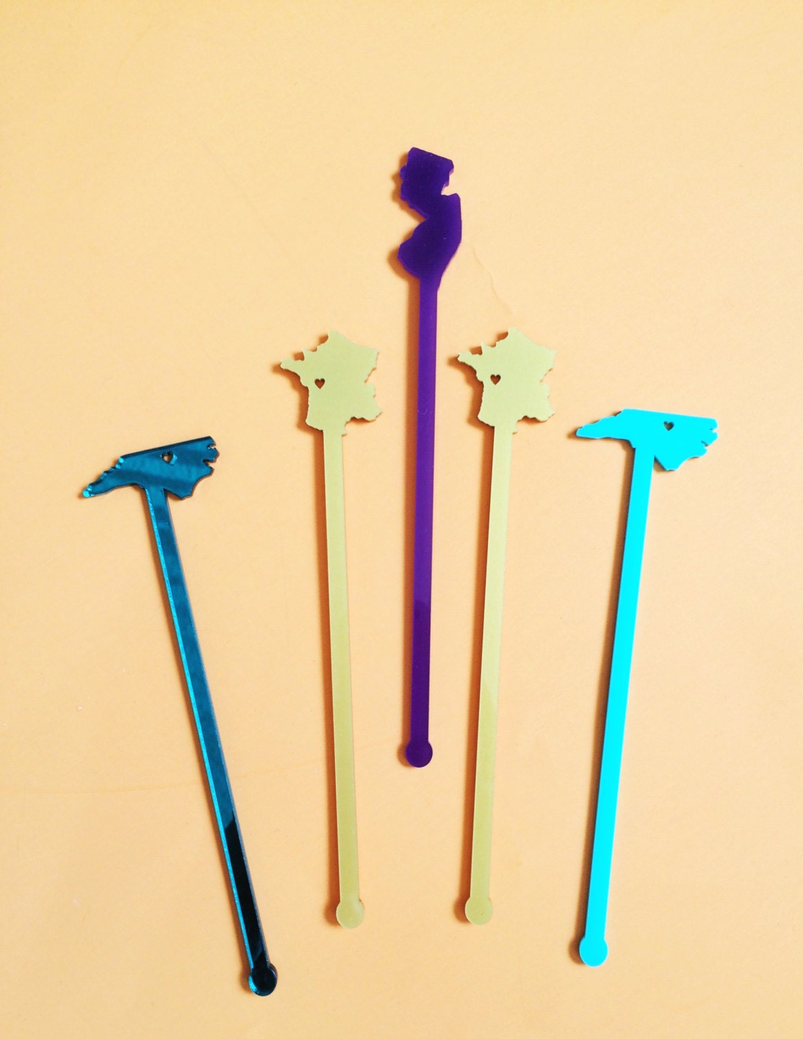 Electric Guitar drink stirrer,swizzle Sticks,Drink Stirrers,Cocktail  Sticks,Weddings,Birthday,Rock n Roll,Engagement Party,Bar cart,6Pk