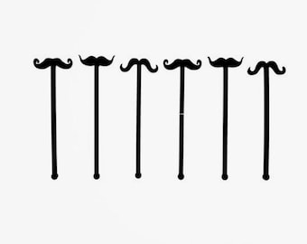 Mustache Swizzle Sticks,Gift,Drink Stirrer,Wedding,Bachelor Party,Engagement Party,Stir Sticks,Bar,Gifts for him,drink stir,hipster, 50 PK