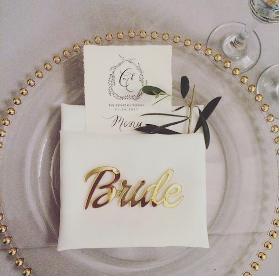Place setting name sale cards