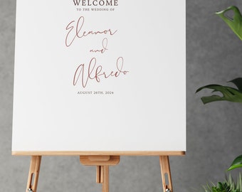 Wedding Welcome Sign, Welcome Poster, Printable Wedding Welcome Banner, Bridal Shower Sign, Customized Sign