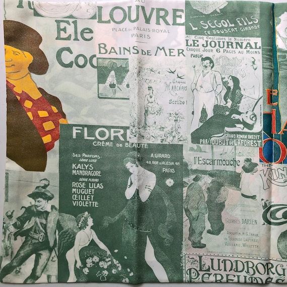 70s French Art Nouveau Newpaper Print Art Theater… - image 8