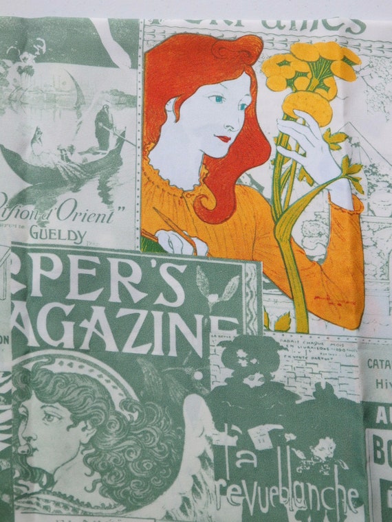 70s French Art Nouveau Newpaper Print Art Theater… - image 10