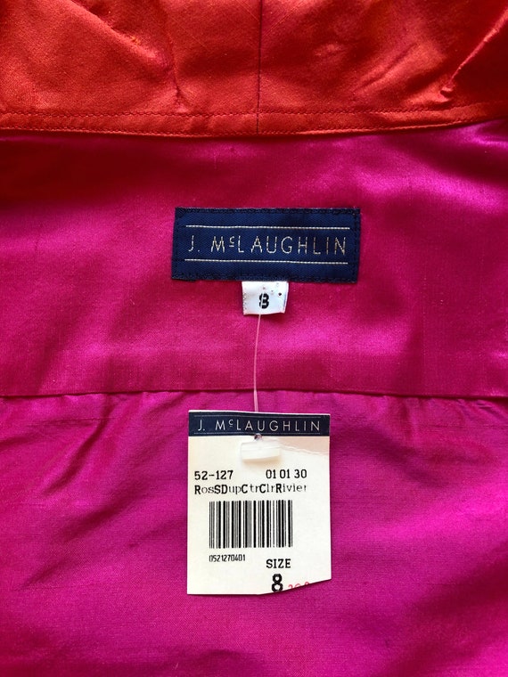 New with Tags Vintage J MCLAUGHLIN Shantung Silk … - image 10