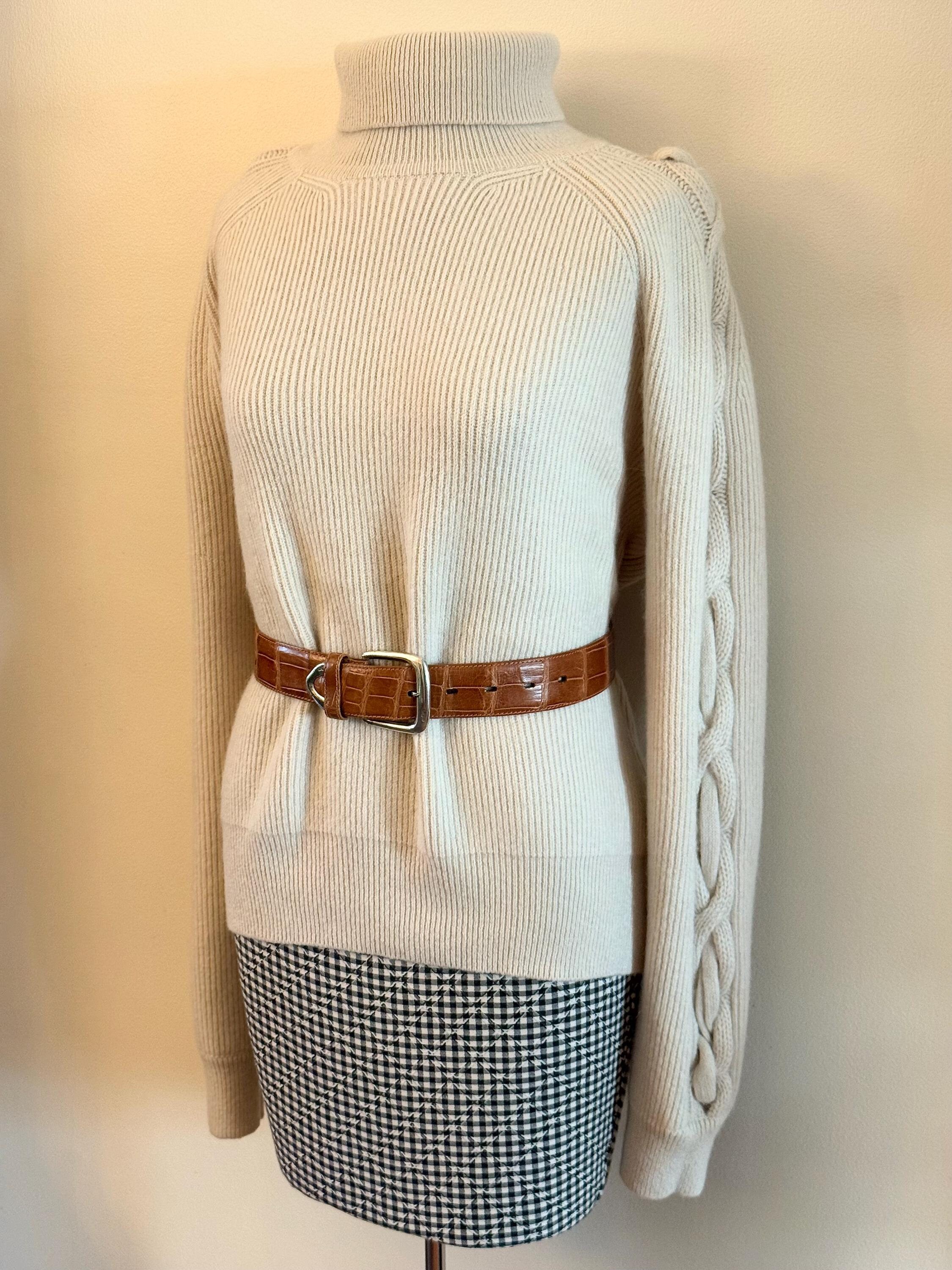 POLO Ralph Lauren ALLIGATOR Belt, With 1985 Pony Logo 