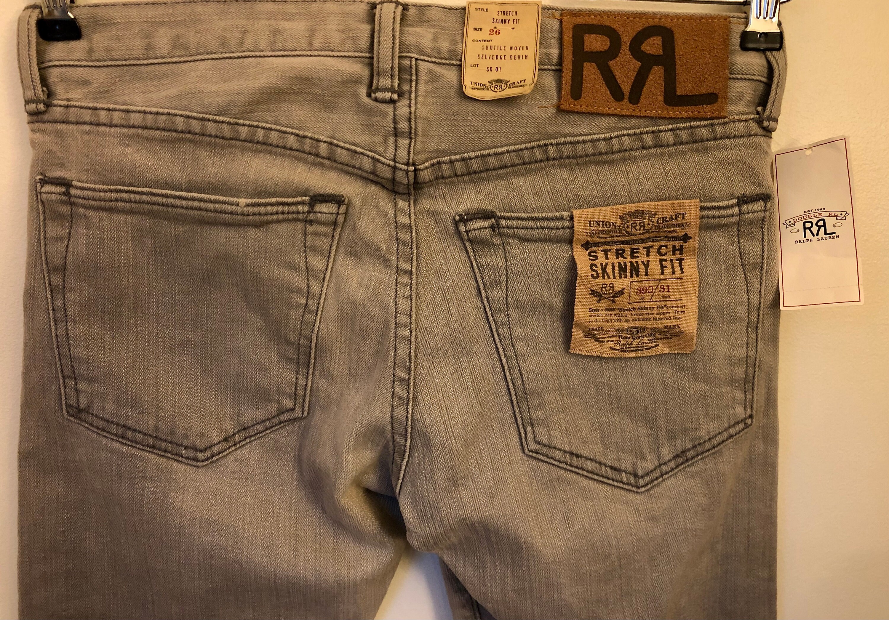 New Double RL Ralph Lauren RRL Selvedge Shuttle Woven Denim New Double RL Ralph Lauren RRL Selvedge Shuttle Woven Denim