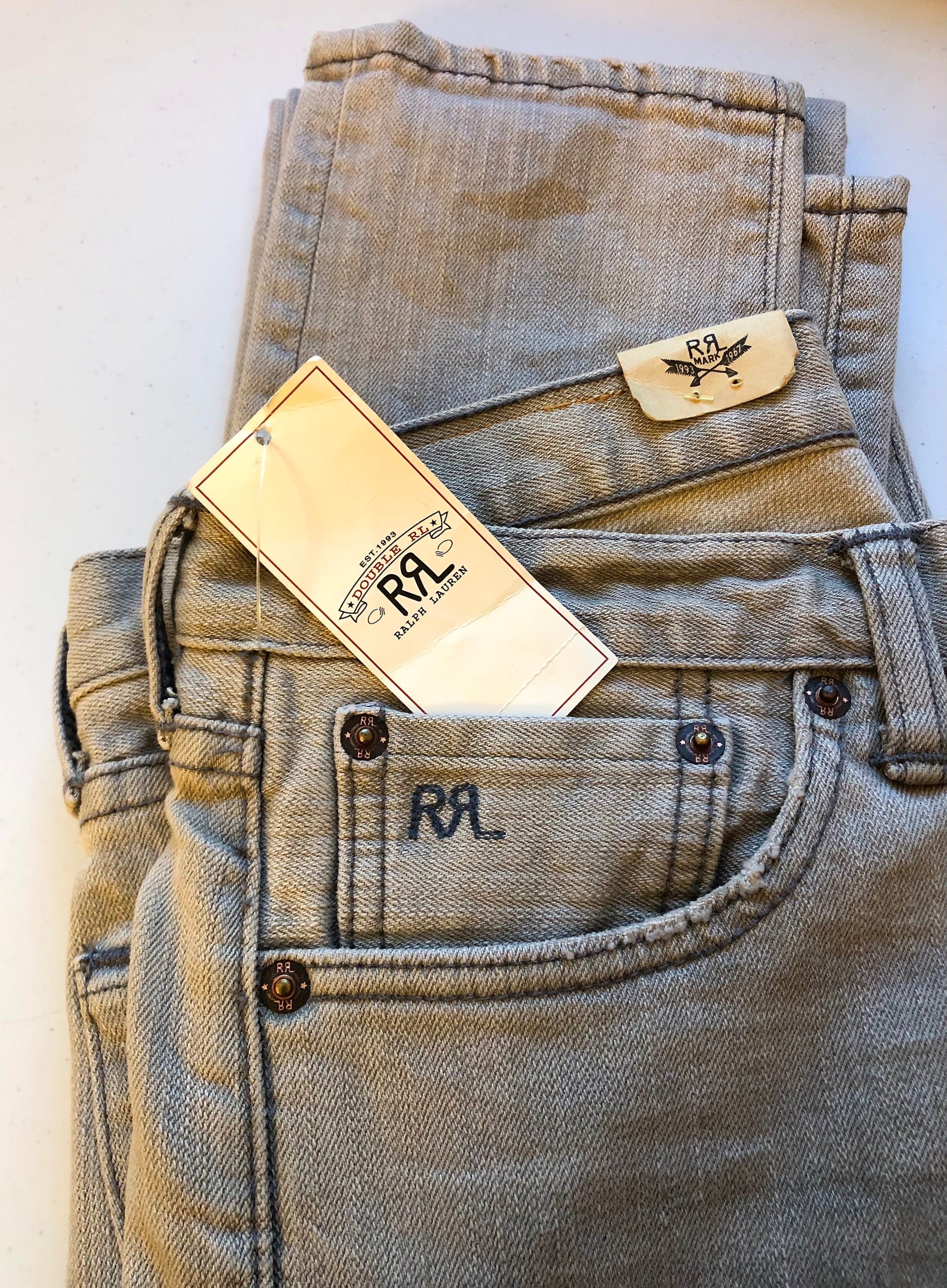 New Double RL Ralph Lauren RRL Selvedge Shuttle Woven Denim New Double RL Ralph Lauren RRL Selvedge Shuttle Woven Denim