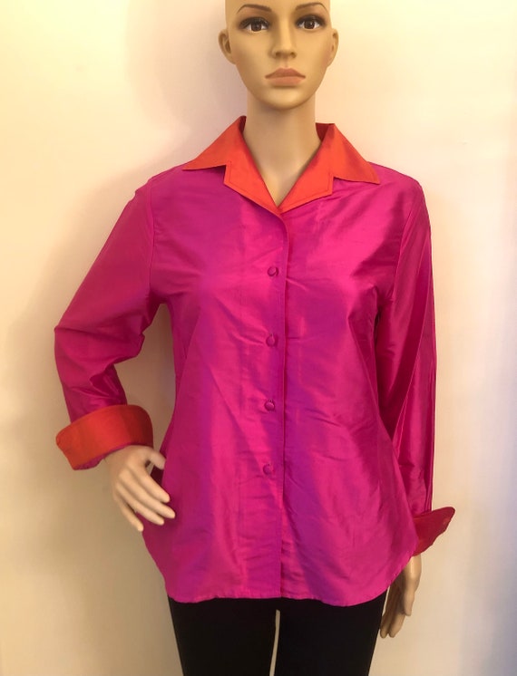 New with Tags Vintage J MCLAUGHLIN Shantung Silk … - image 1