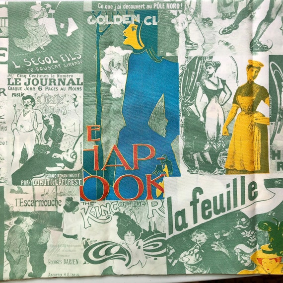 70s French Art Nouveau Newpaper Print Art Theater… - image 5