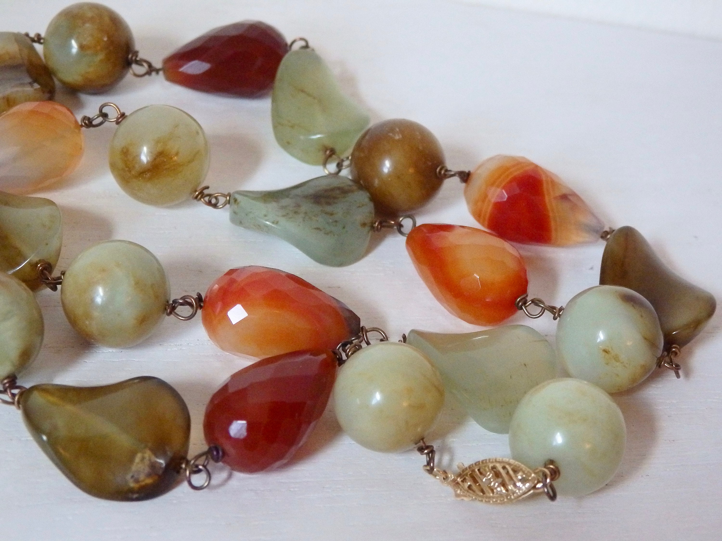 4 Olive Green Jade Gingerbread Men Beads 21mm