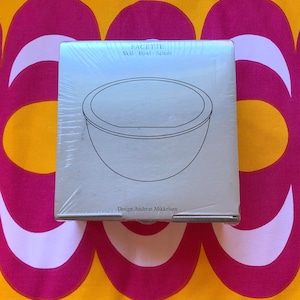 Rare SEALED GEORG JENSEN Facette Bowl Design by Andreas Mikkelsen Denmark~Brand New in Box~Discontinued Retired~Danish Modern Vintage
