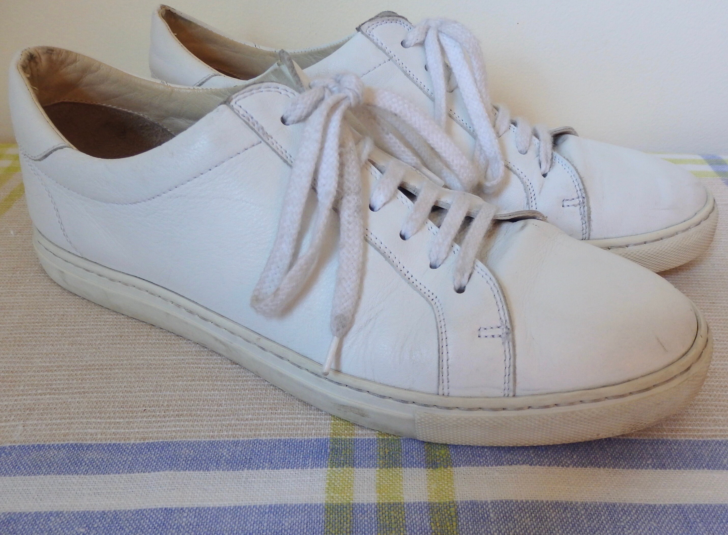 AGNES B HOMME White Leather Sneakers Mens Shoesmade in - Etsy