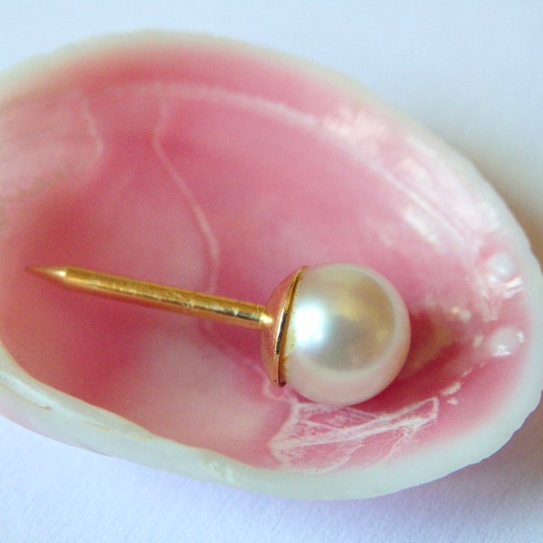 Pearl Tie Tack Etsy