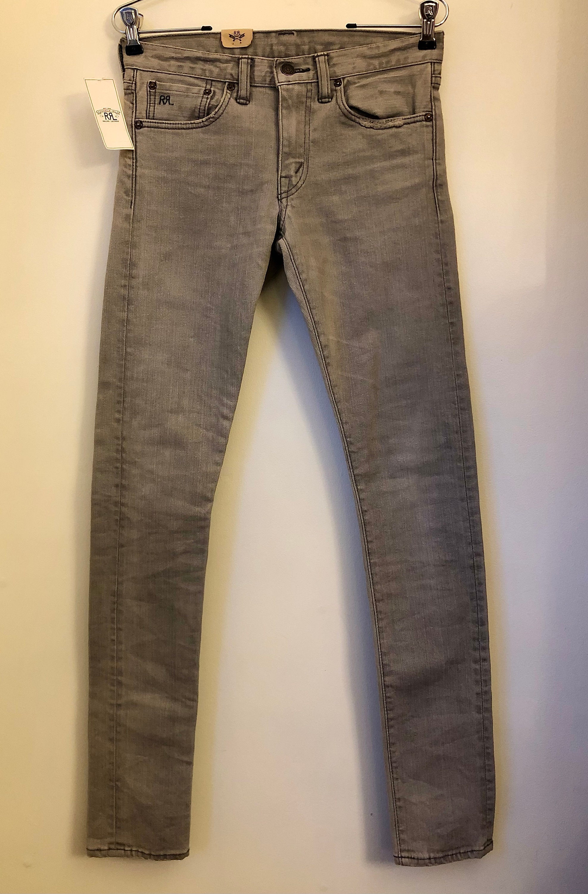 1990s Double RL Ralph Lauren RRL Selvedge Shuttle Woven Denim 