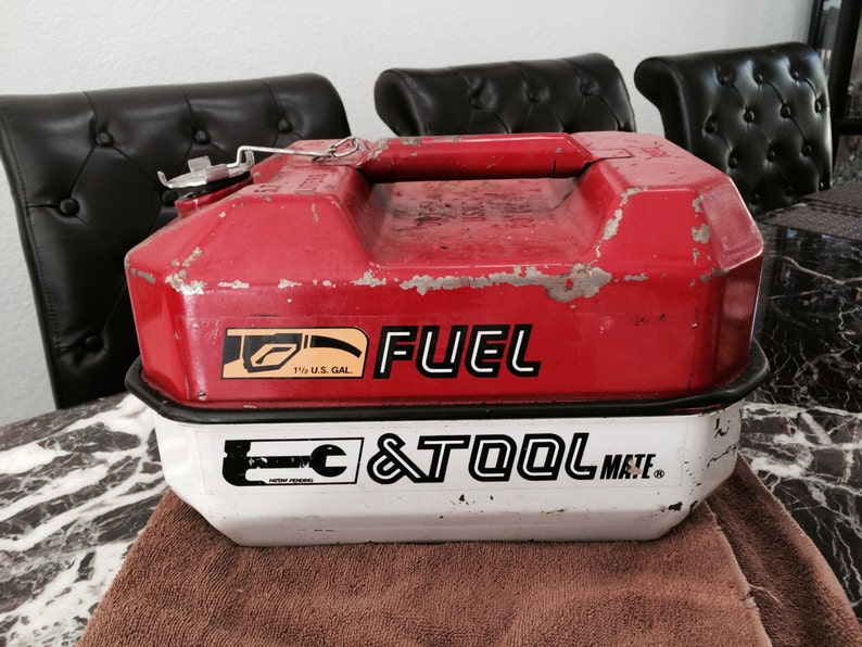 Vintage Blitz Fuel & Tool Mate gas can and tool box Etsy