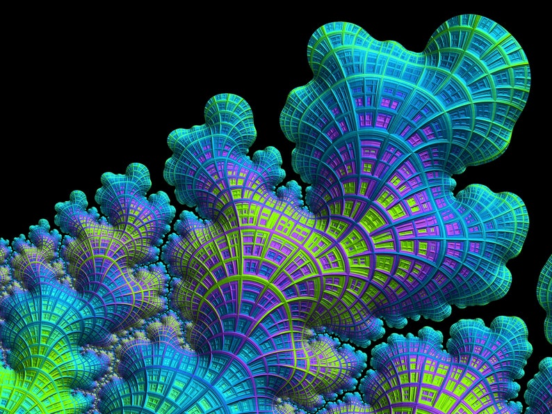 Deep Sea Coral Fractal Art by Susan Maxwell Schmidt