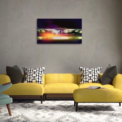 Paris Metro Train Station Motion Photography Giclée Metal Wall Art Print shops in Rainbow Selective Color in 7 Sizes - Susan Maxwell Schmidt