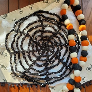 Crochet Pattern PDF - Spooky Spiderweb & Spider