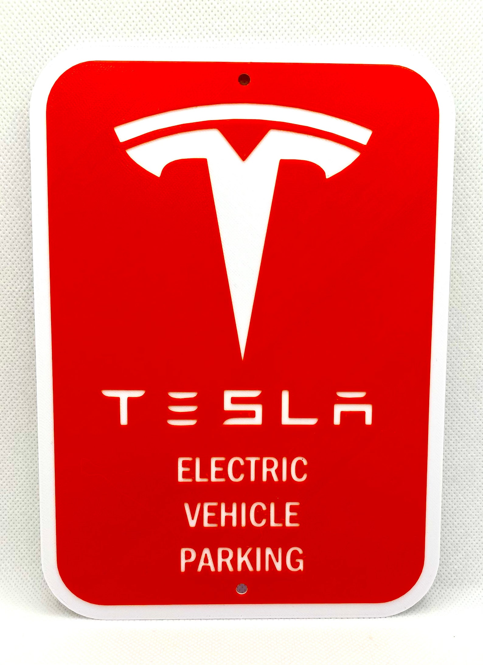 Tesla Electric Vehicle Parking Sign Etsy