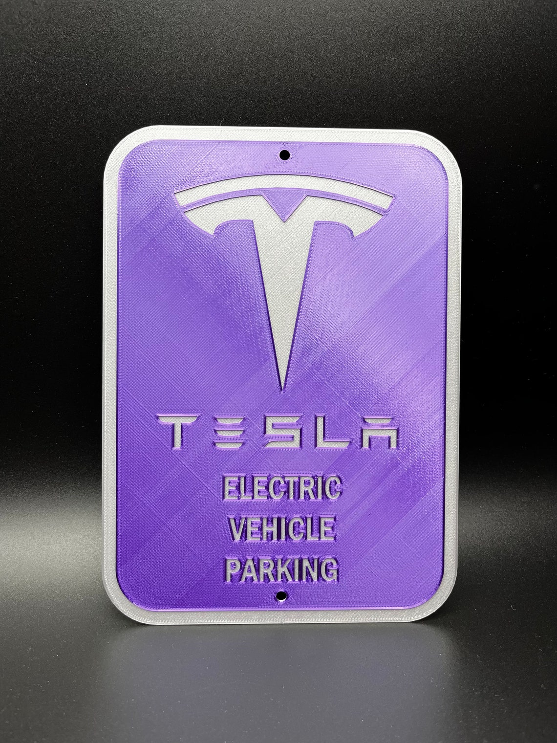 3D Printed Tesla Electric Vehicle Parking Sign Etsy