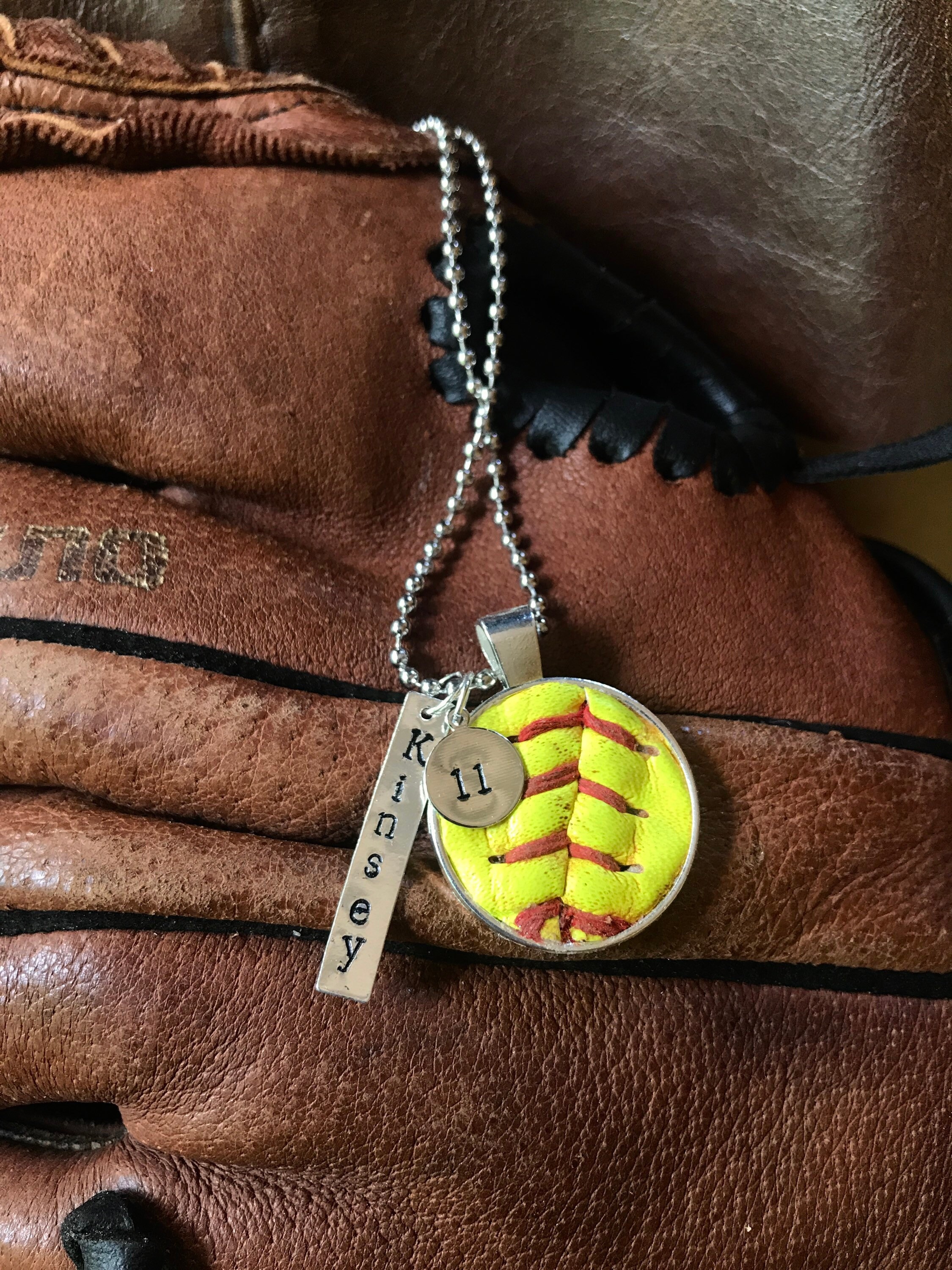 Softball Pendant Necklace, 643 Jewelry