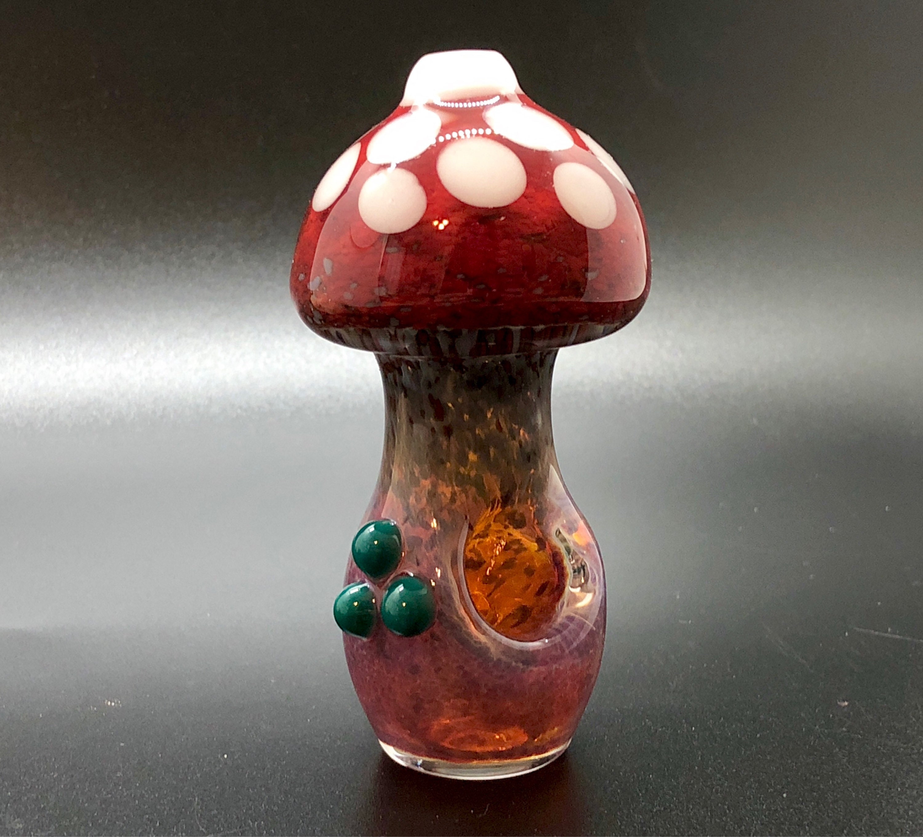 ソマビト　somabito Glass Globe Mashroom Mushroom Glass Smoking Pipe, Shroom Glass Pipe, Mushroom