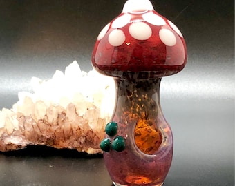 Mushroom Glass Smoking Pipe Shroom Glass Pipe Mushroom Pipe - Etsy