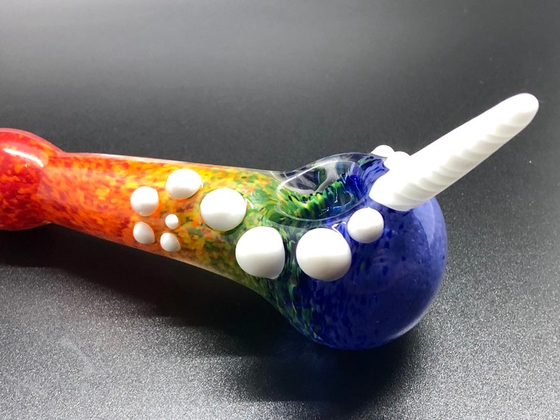 Unicorn Glass Pipe Rainbows and Unicorns Glass Smoking Pipe Etsy