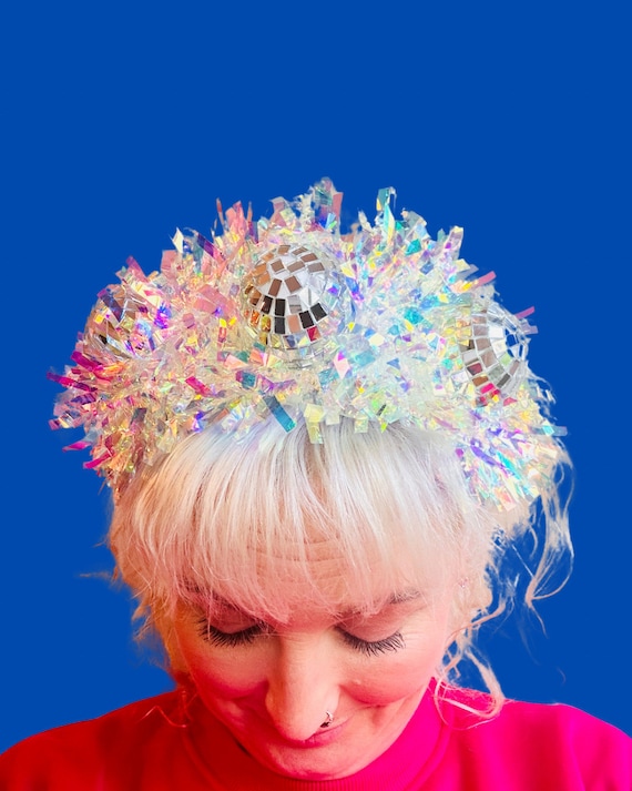 Disco Time Headband! Festival, Mirror Ball, Christmas, Party  display picture 3